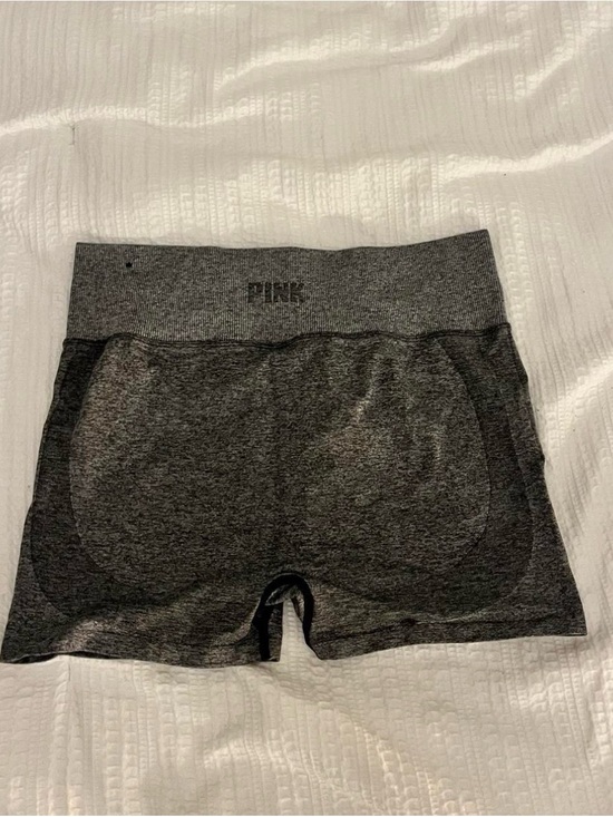 PINK Victoria's Secret Pants - PINK Victoria's Secret Women's Heather Charcoal Seamless Bike Shorts